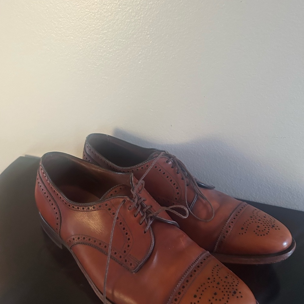 Allen Edmonds Brown Leather Oxford Shoes